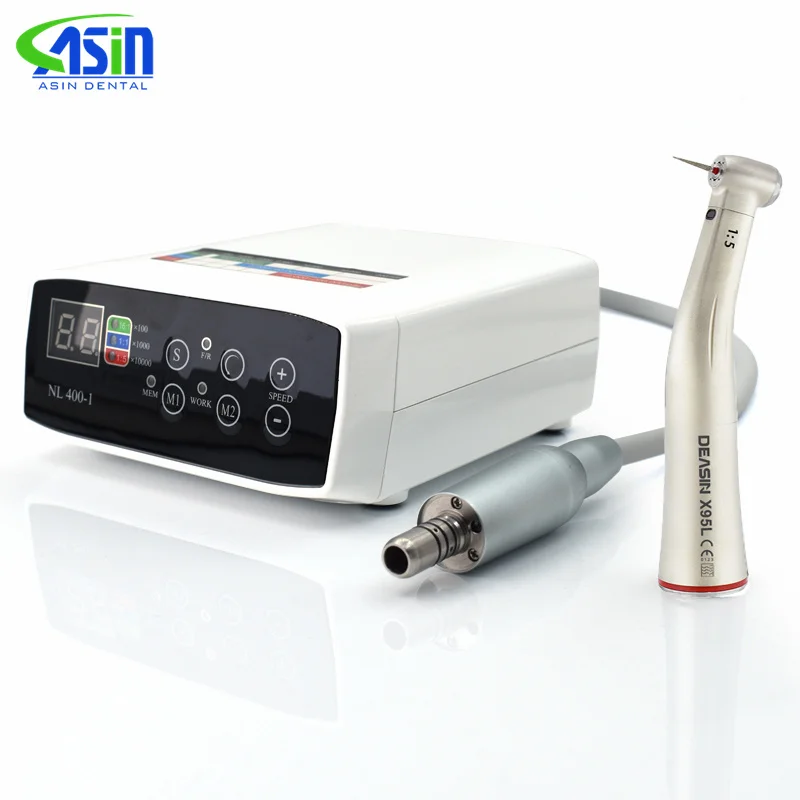 

DEASIN LED Portable Dental Electric Micromotor Set For Chair 2/4hole Low Speed contra angle Handpiece X25L/X95L/X15L/X65L