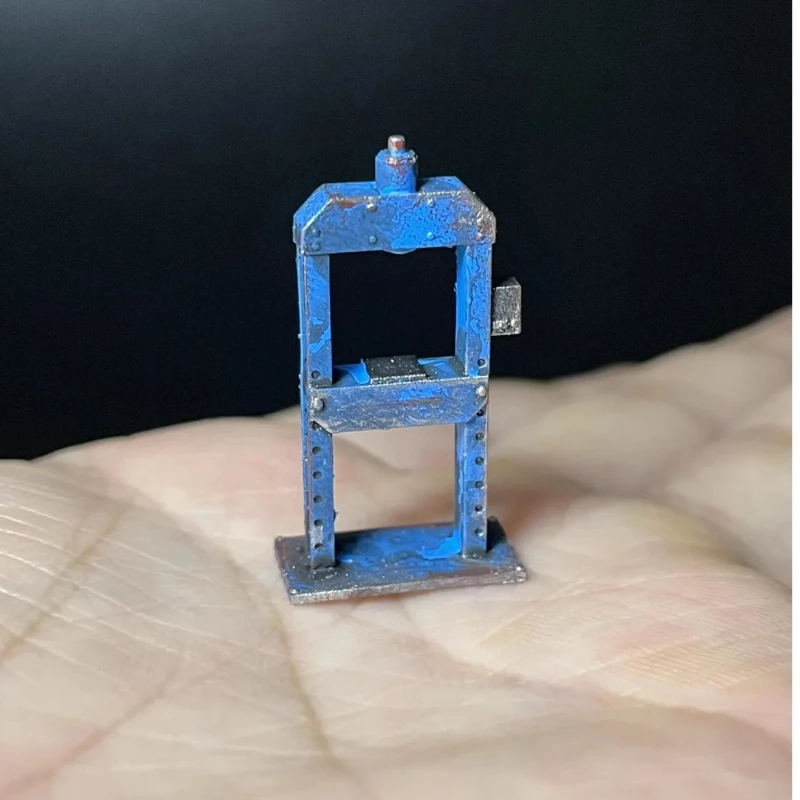 New 1/64 Car Bearing Press Model Garage Auto Repair Tool Shop Scene Accessory Miniature Anime Figures DIY Collection Display