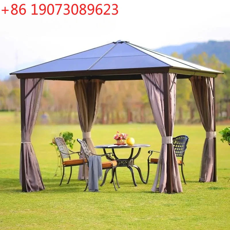 

Outdoor Sun Umbrella Courtyard Awning Garden Iron Art Villa Sunshine