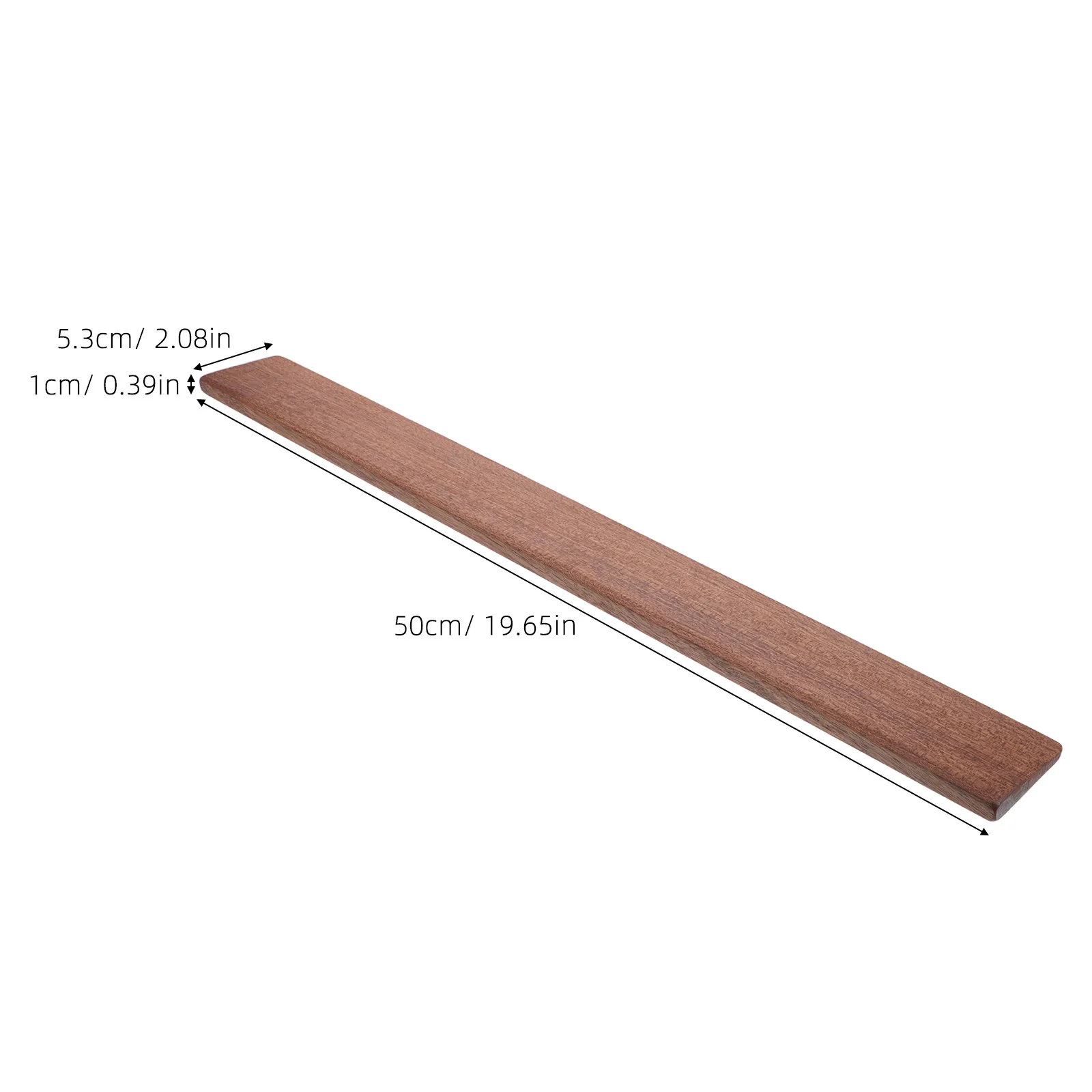 Afbeelding 6: Houten drempelhelling 0,4 inch hoogte voor binnendeuren, rolstoel, scooter, robotstofzuiger, hellingpad, vloerovergangsstrip, 20 inch lang