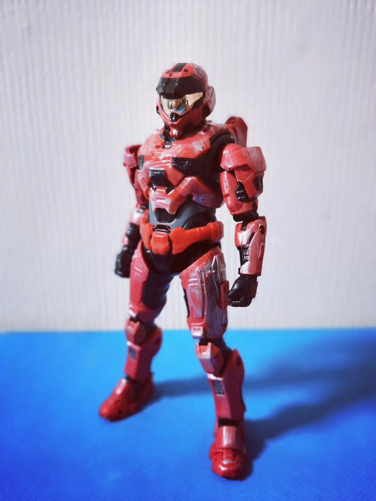 Figura de acción holgada de la serie Spartan, muñeco de juguete, MK VII rojo, sin accesorio, 6,5"