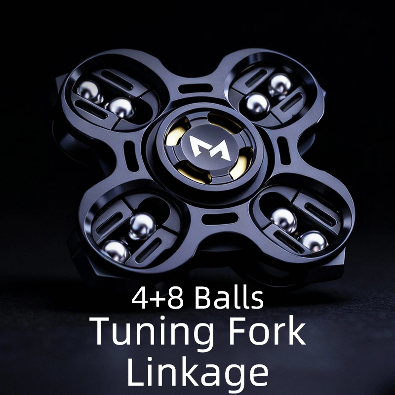 لعبة فيدجيت شوكة ضبط معدنية فيدجيت سبينر للبالغين. لعبة EDC لتخفيف التوتر والتركيز. الهدية المثالية للرجال والمراهقين والأطفال #3