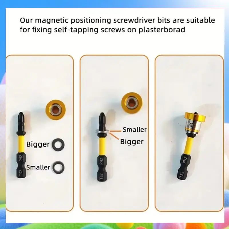

5 шт., 50 мм, позиционирующие отвертки S2, винт для гипсокартона для гипсокартона, инструменты для определения гипсокартона-AA25