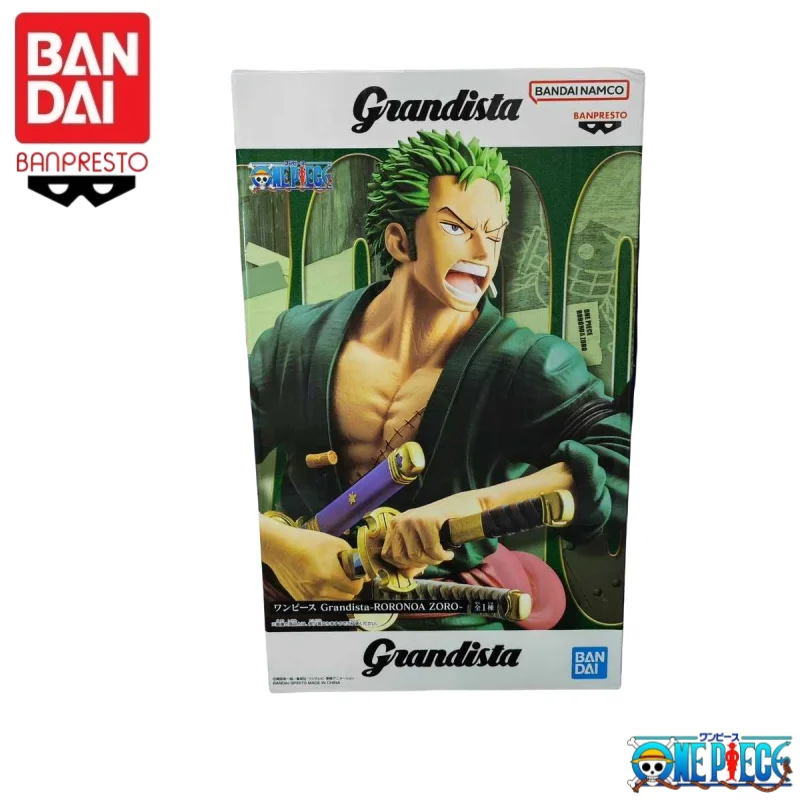 

В наличии оригинальный Bandai Banpresto цельный Grandista Zoro три слоя стиль 2.0 рисунок меч персонаж аниме модель игрушки