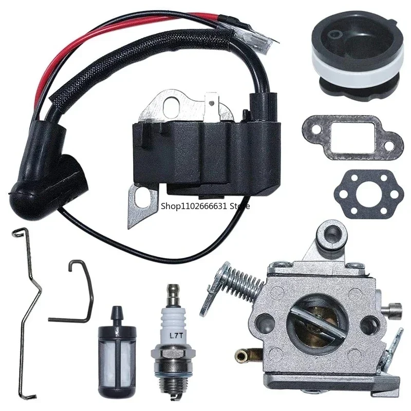 1 Set C1Q S57B Carburetor Ignition Coil Kit for Stihl 017 018 MS170 MS180 Chainsaw Replace 1130 120 0603