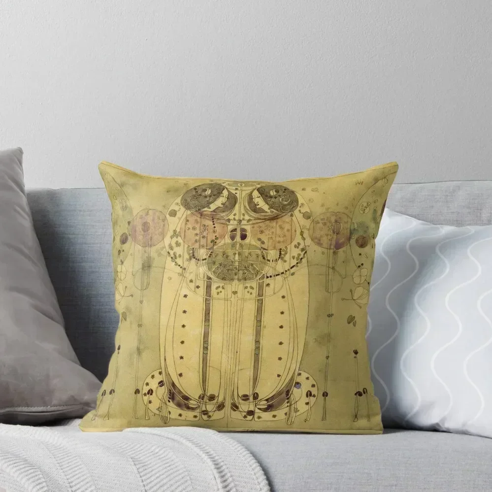 Charles Rennie Mackintosh - The Wassail Throw Pillow Pillowcases Cushion Covers Sofa luxury sofa pillows Covers For Sofas pillow