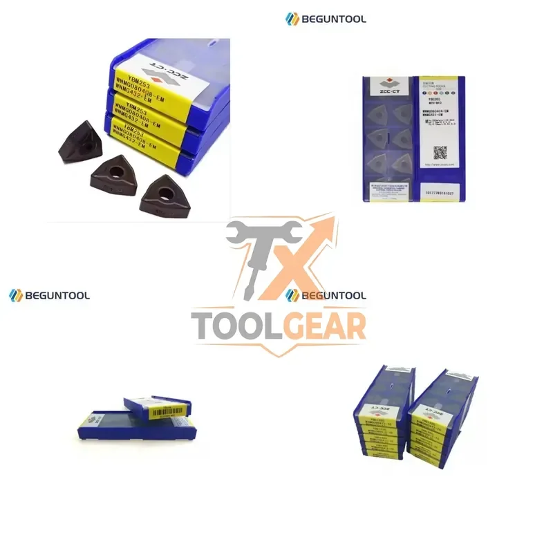 2026China*Factory* ZCC.CT WNMG080404 WNMG080408 WNMG080412 Inserts WNMG080408-EM EF YBM253