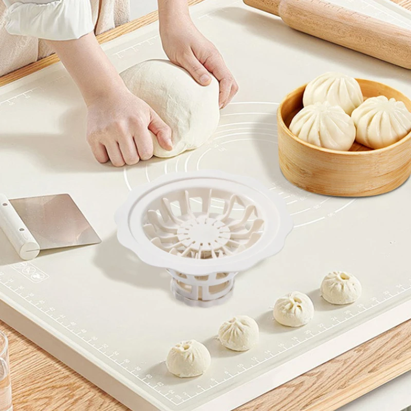 Flower Shaped Baozi Making Mould Convenient Fast Easy Fall Homemade Dumpling Bao Siu Mai Machine For DIY Kitchen Steamed Mold