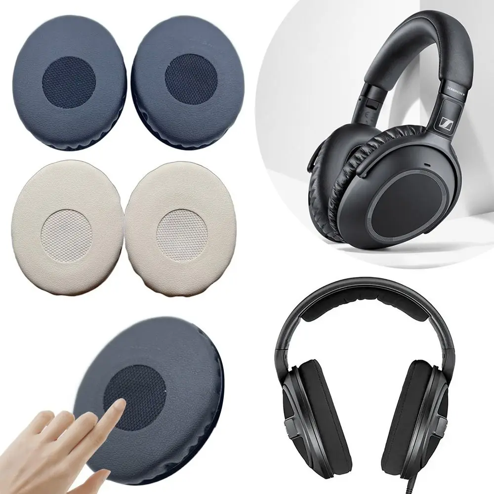 1 para skóra proteinowa wkładki do uszu miękka gąbka osłona na słuchawki zamiennik dla Sennheiser HD228 229 218 238 219 220