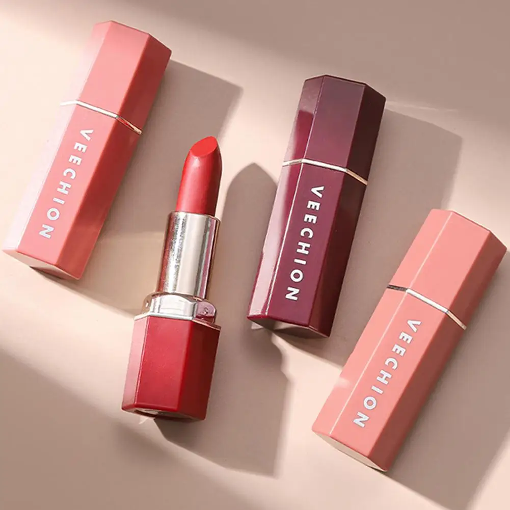 Rossetto opaco a 6 colori Tazza antiaderente Trucco labbra impermeabile a lunga durata Cosmetici per trucco rossetto opaco liscio che non sbiadiscono