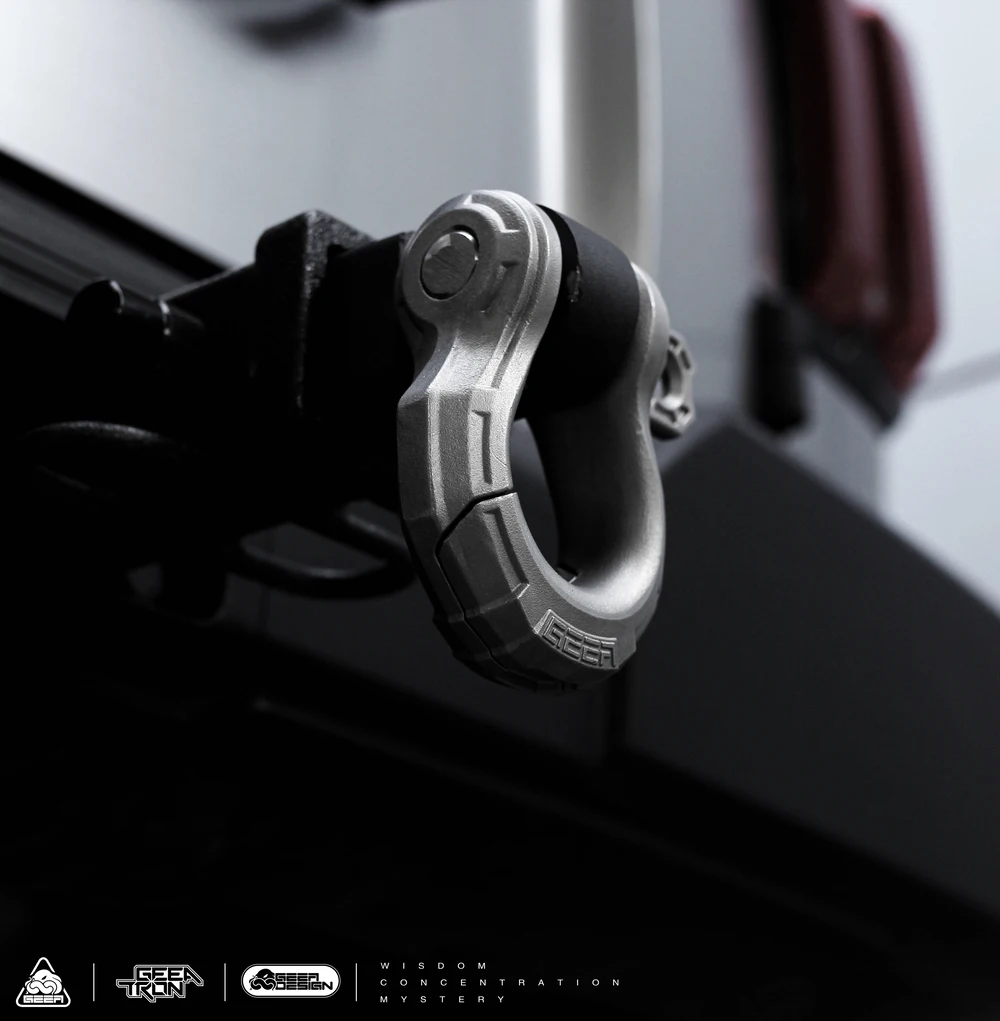 Lantsun J9066 Aluminum Alloy U-hook Trailer Hitch Shackle For Jeep For Wrangler JK/JL SUV, Can be Open view 4