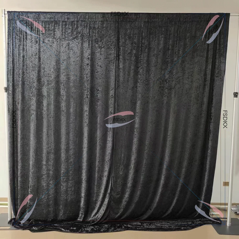 High Quality Living Room Bedroom Blackout Floor Backdrop Curtain