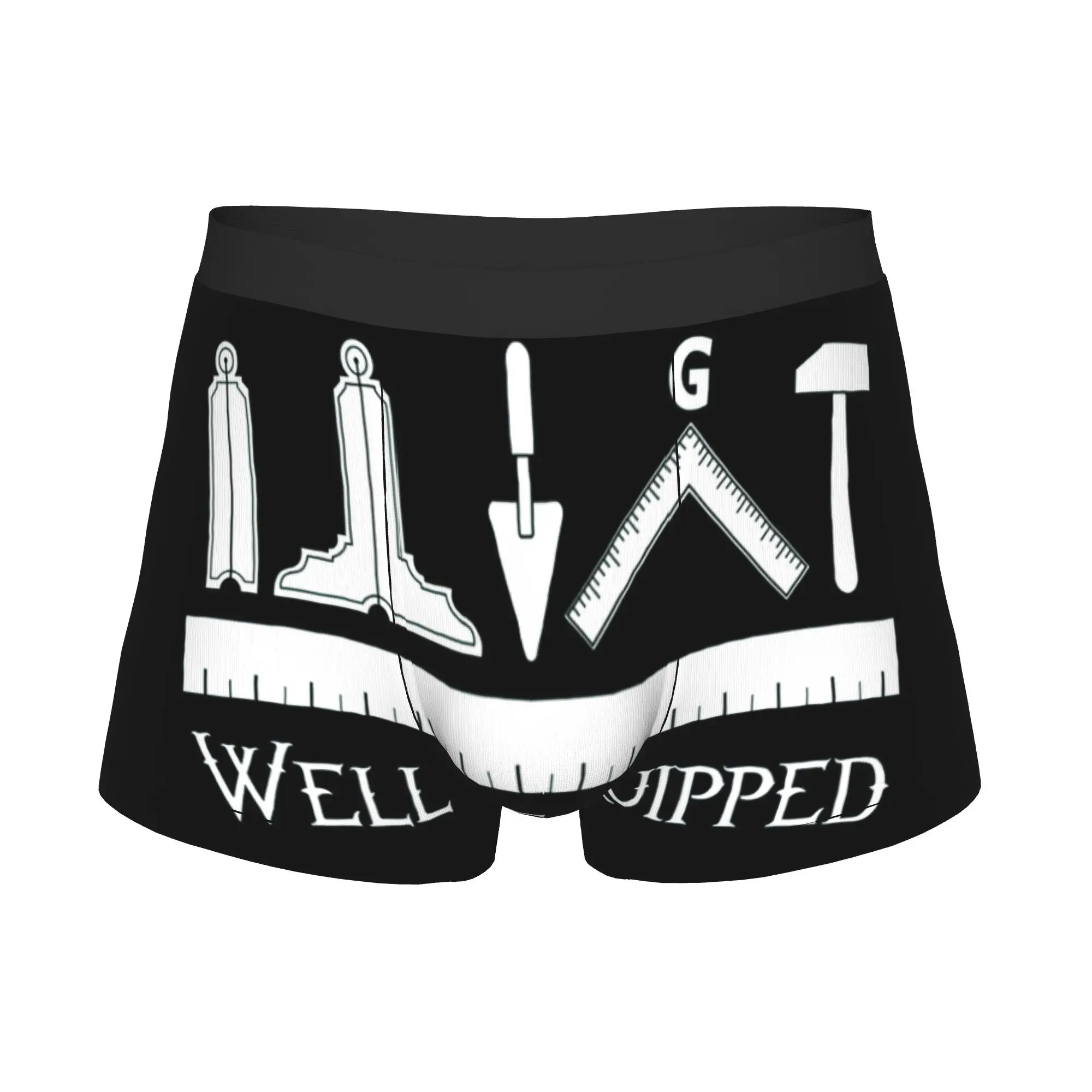 Masonic Freemason Boxers Shorts Men Mason Briefs Underwear Novelty Underpants