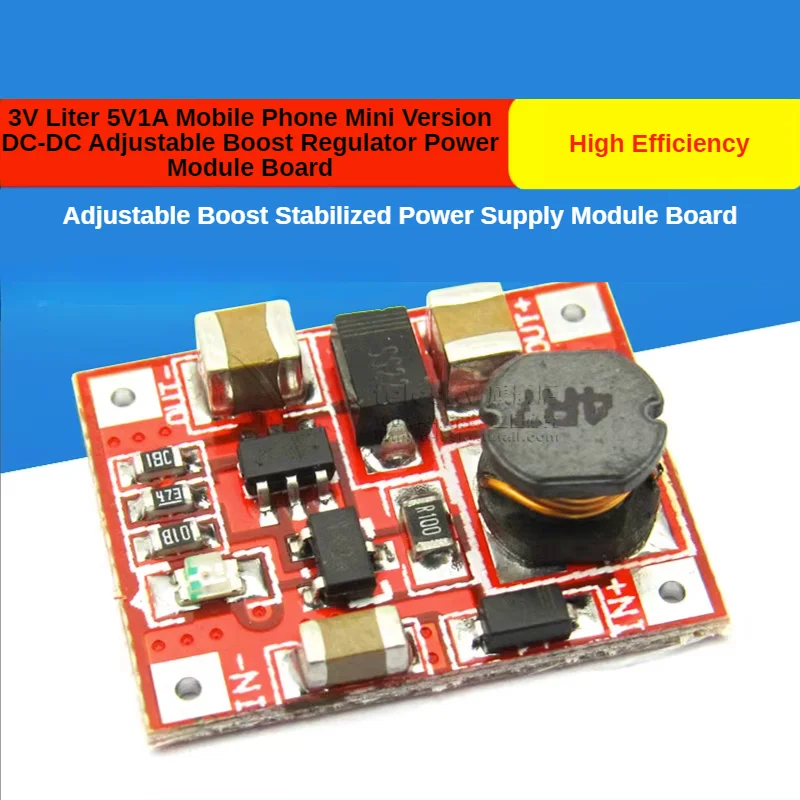 3V Liter 5V1A Mobile Phone Mini Version DC-DC Adjustable Boost Regulator Power Module Board