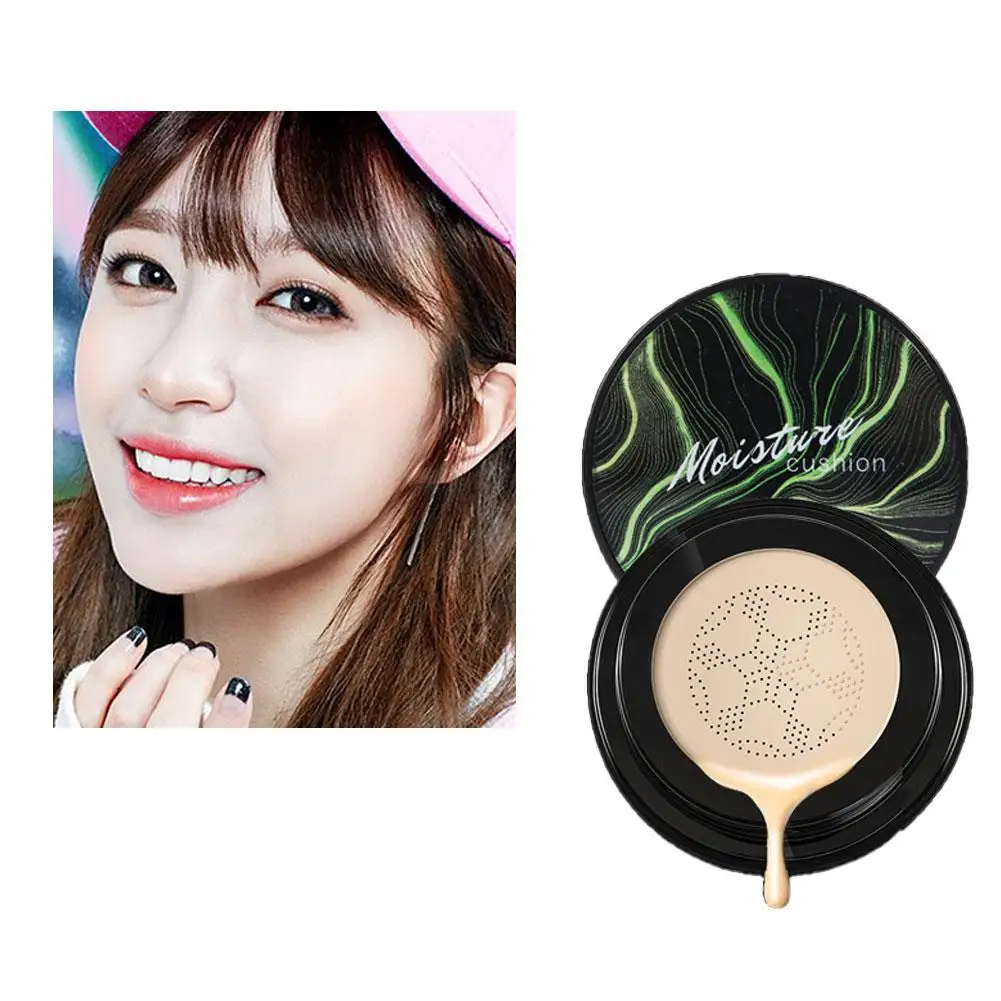 New Mushroom Head Makeup BB Cream cuscino d'aria crema idratante tono conceal Base viso schiarente permeabile all'aria Foundati T7Z5