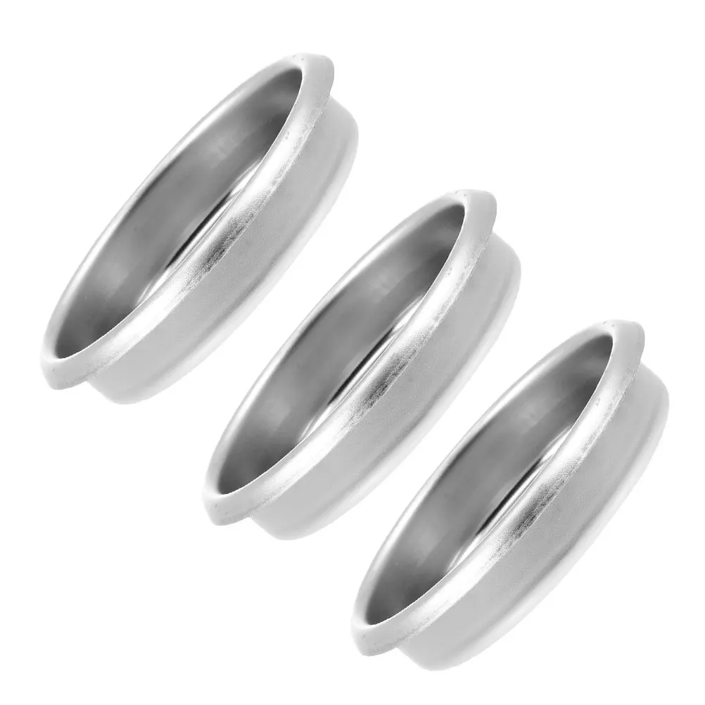 3Pcs 58Mm Stainless Steel Blind Filter Cup Set for Espresso Machine Backflush Cleaning Universal Coffee Machine Cleaning
