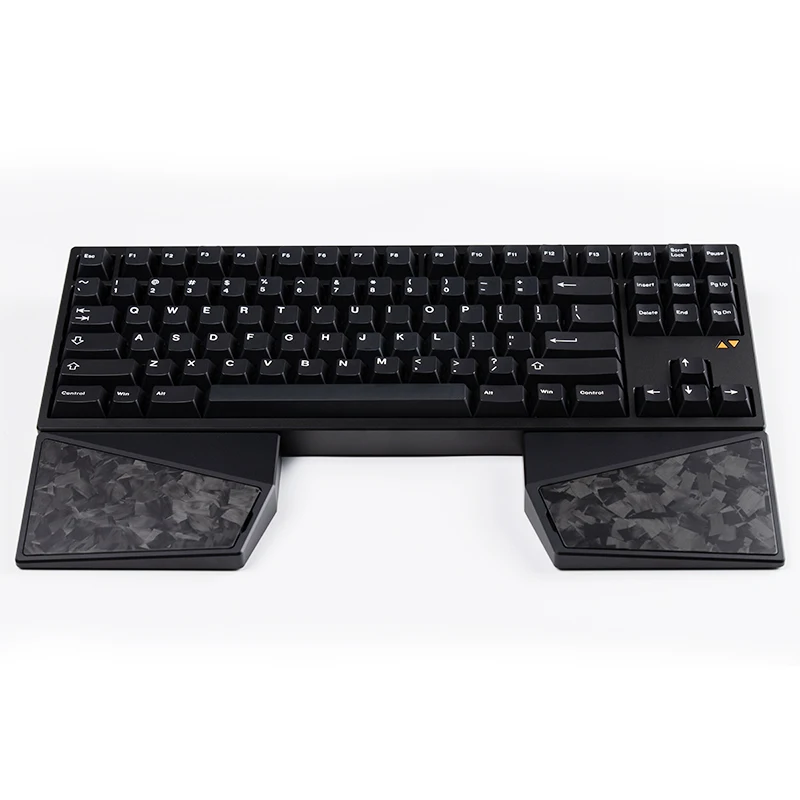 Split Keyboard Hand Rest Custom Metal Forged Carbon Fiber Wrist Rest Split Aluminum Block Ergonomics Non-slip Comfort Palm Rest