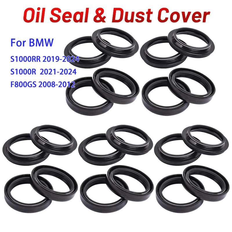 Motorcycle Front Fork Oil seal Dust Cover For BMW S1000 S 1000 R RR XR S1000R 2021-2024 S1000RR 2019-2024 F800GS F800 GS 08-12