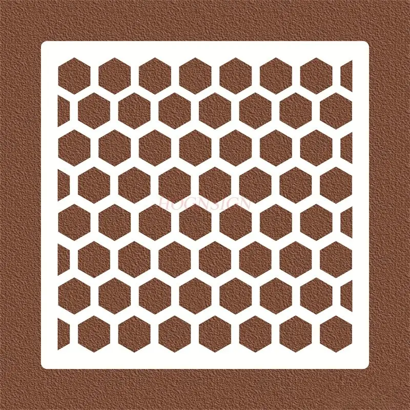 1pcs Geometric diamond grid pattern painting spray pattern hollow template mold graffiti painting spray painting