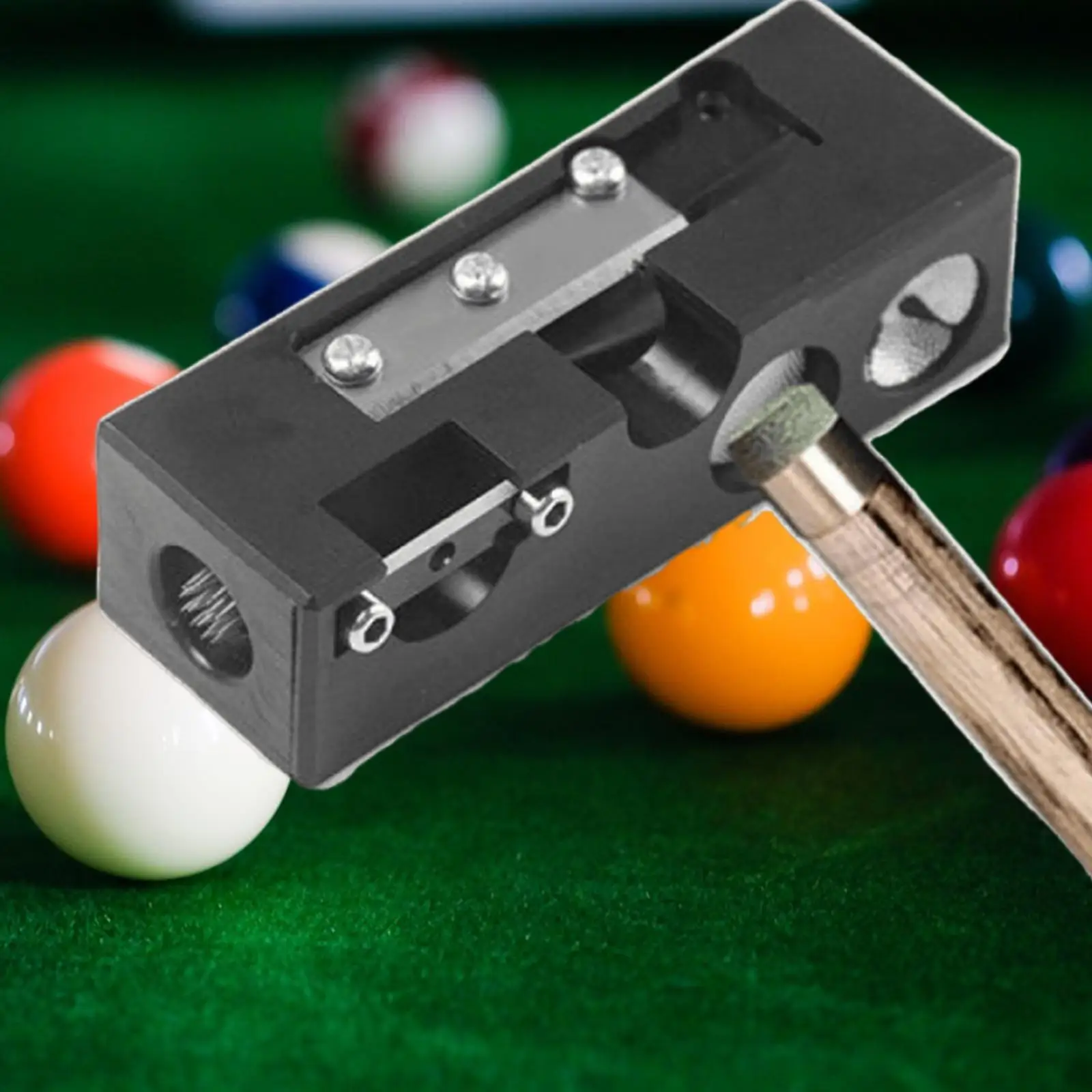 

10 in 1 Billiard Pool Cue Tip Shaper Portable Pool Cue Tips Replacement Kit for Billiard Ball Pool Snooker Table Sports