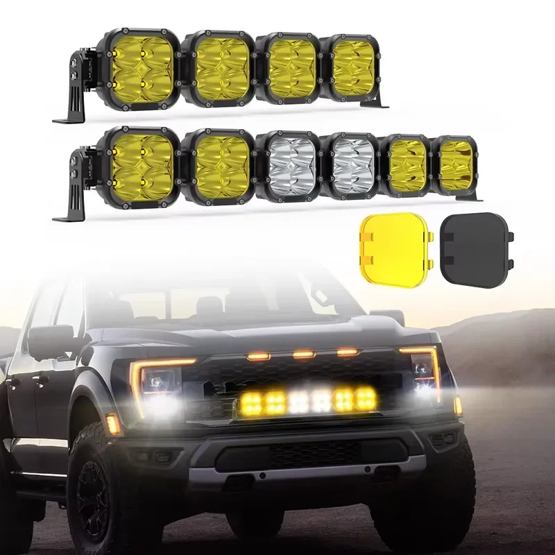 160W Custom Super Bright Truck Car SUV 22 32Inch Spotlight 4x4 Offroad LED Light Bar for Polaris RZR Defender With Linkable