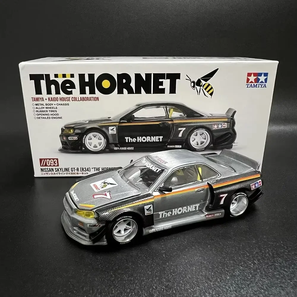 

1:64 MINIGT Kaido House Tamiya Skyline GTR R34 The Hornet Alloy Model Car Collection Toy Birthday Gift Limited Edition