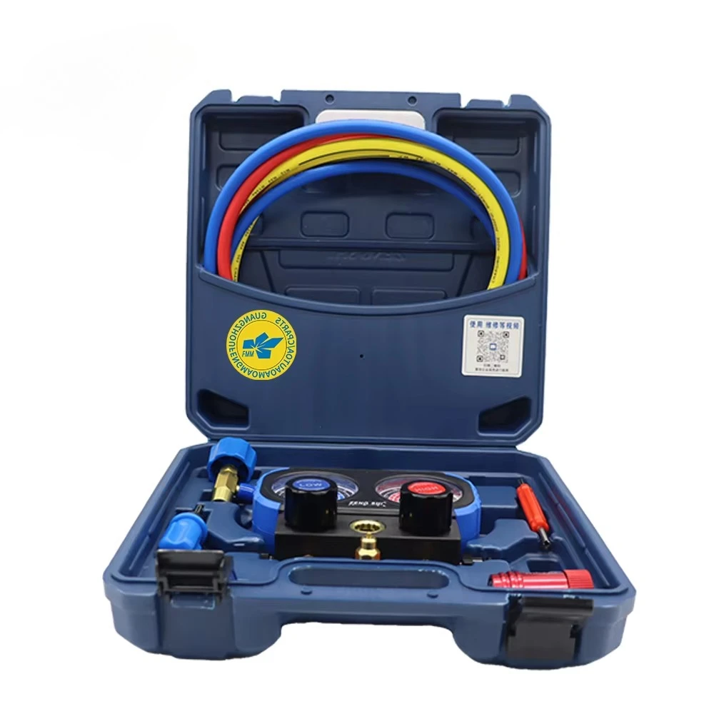 Tool R1234yf AC Meter AC Manifold Meter Group Car Air Conditioning Charging Kit with Hose