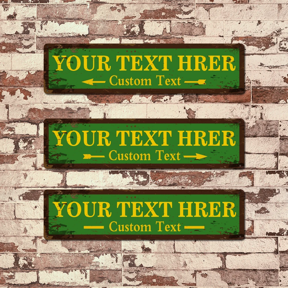 1 customized metal road sign UV antioxidant protective layer High definition UV printing with clear text To metal craft products