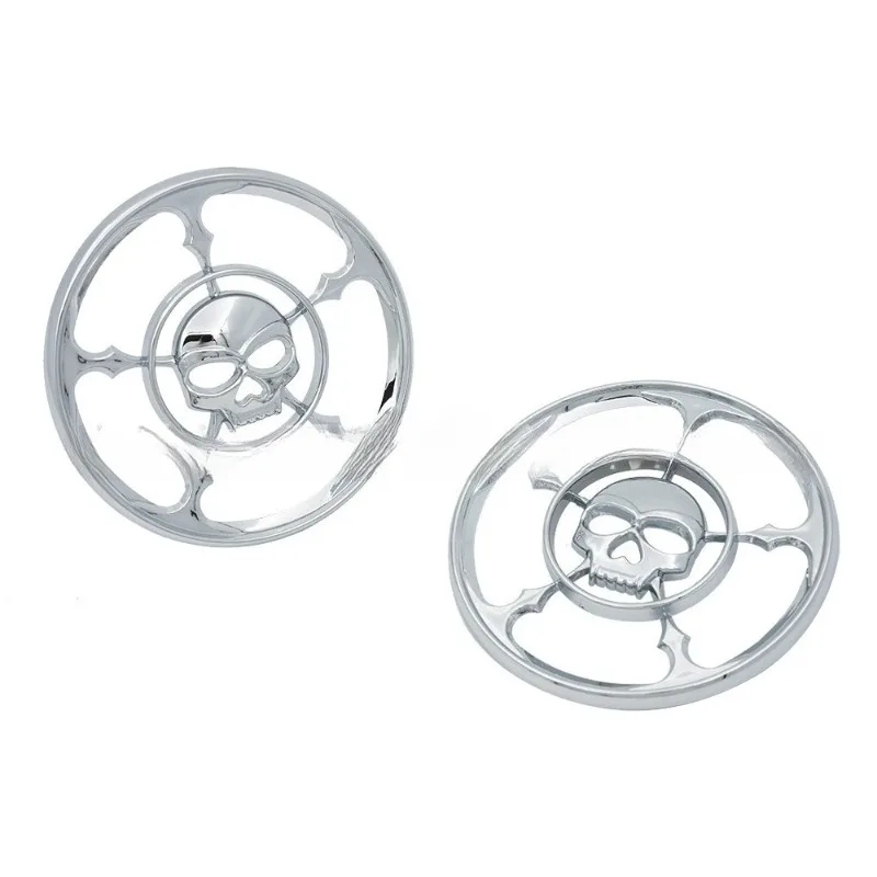 Motorcycle modification compatible for Harley-Davidson Grand Glide 1997-2013 chrome-plated dashboard trim cover and horn cover.