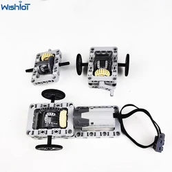 MOC Simple Car Differentials Model Technical Parts Legoeds-Compatible Vehicle Building Blocks M Motor 8883 AA Battery Box 8881