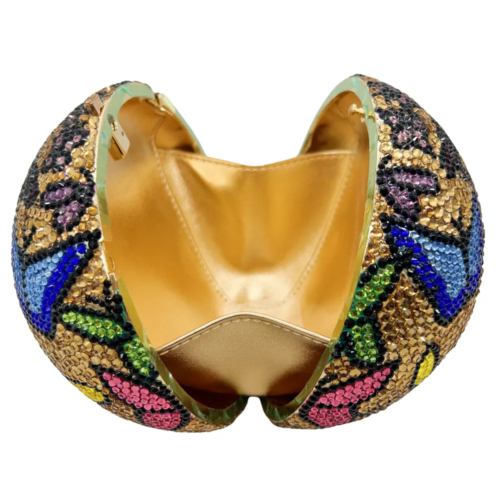 Crystal Clutch Butterfly Hot Air Balloon Diamond-encrusted Dinner Bag Luxury Full Of Diamonds Clutch Women's Bag Luxury Handbags