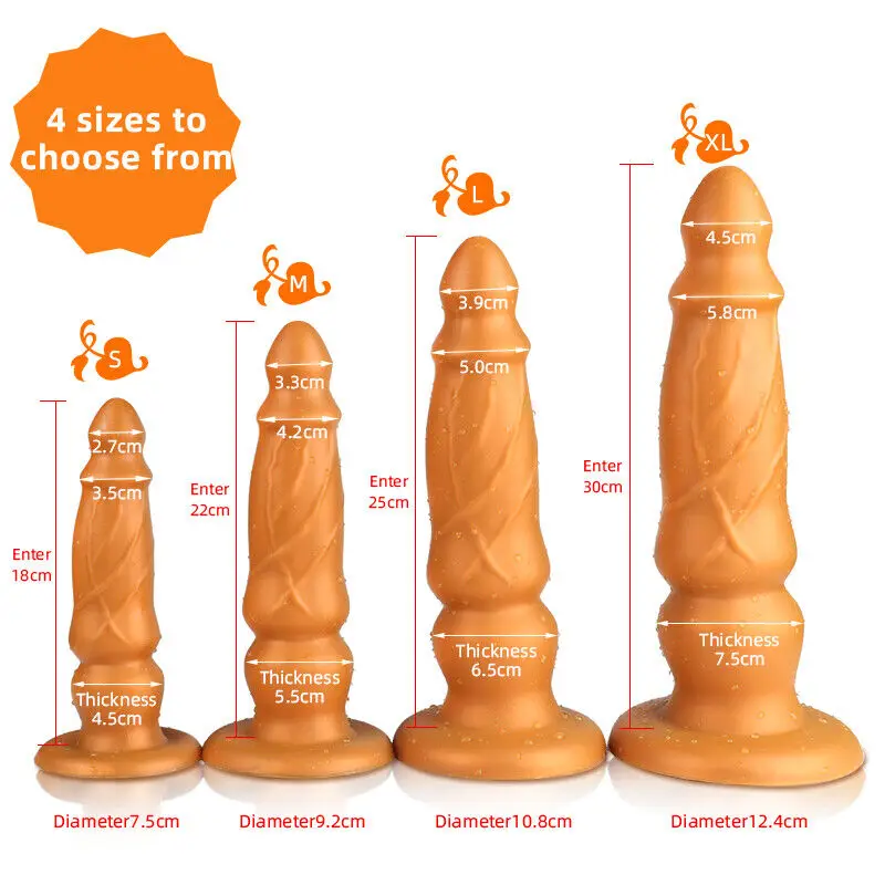 Plug anale in Silicone liquido Dildo Butt Plug Dildo anale giocattolo del sesso per uomini/donna principiante erotico intimo adulto sesso Plug ano Trainner