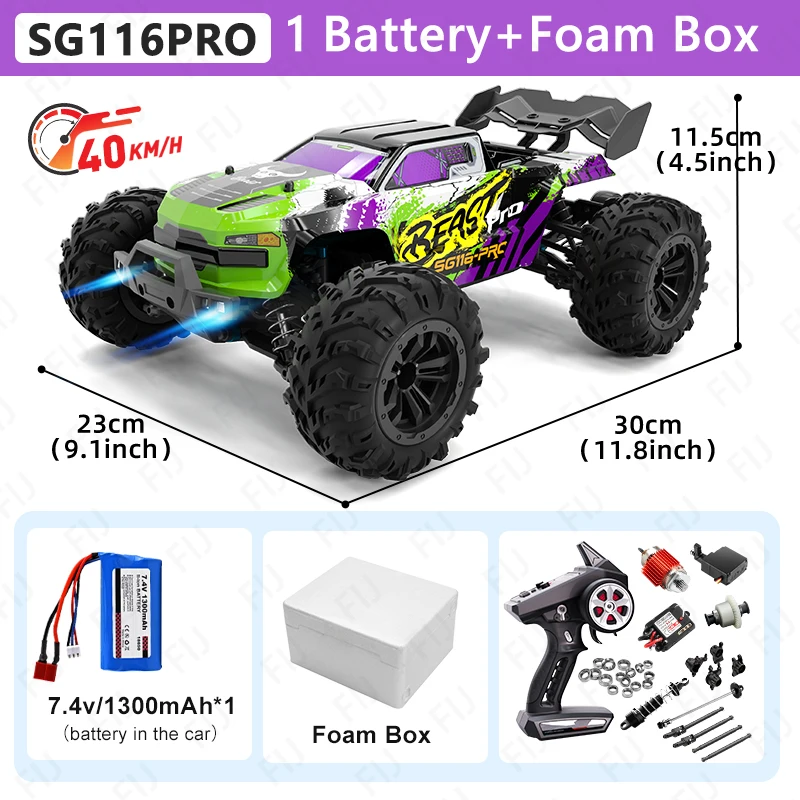 Zll Sg116 Max Rc Auto 80 Km/h Hoge Snelheid Off-Road Drift Auto Borstelloze 4wd Professionele Raceauto 'S Afstandsbediening Auto Voor Volwassenen