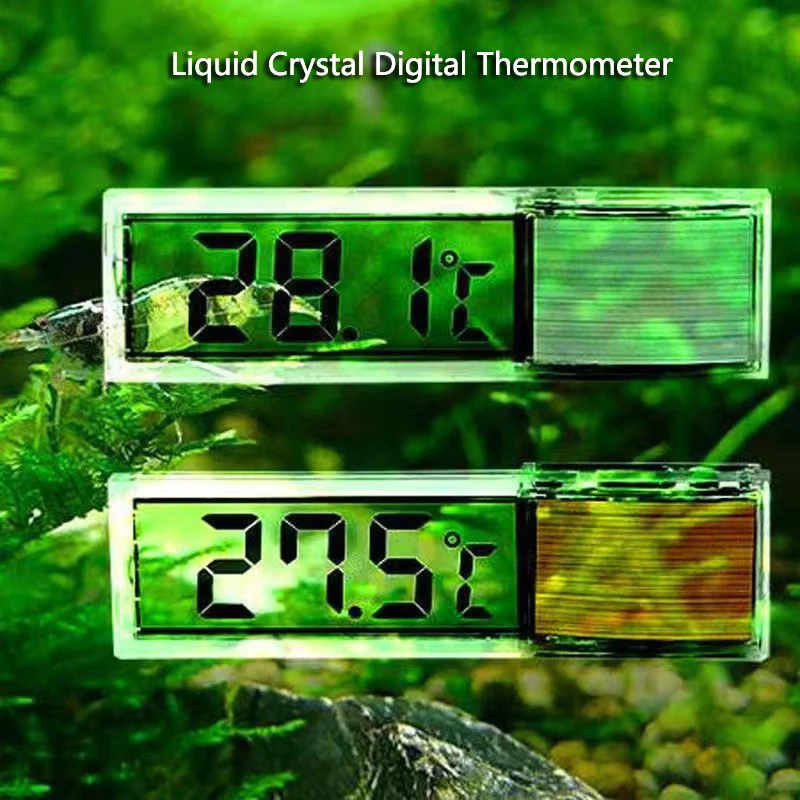 LCD Aquarium Thermometer Digital Electronic Temperature Measurement Fish Tank Temp Meter Aquarium Thermometer  Accessories