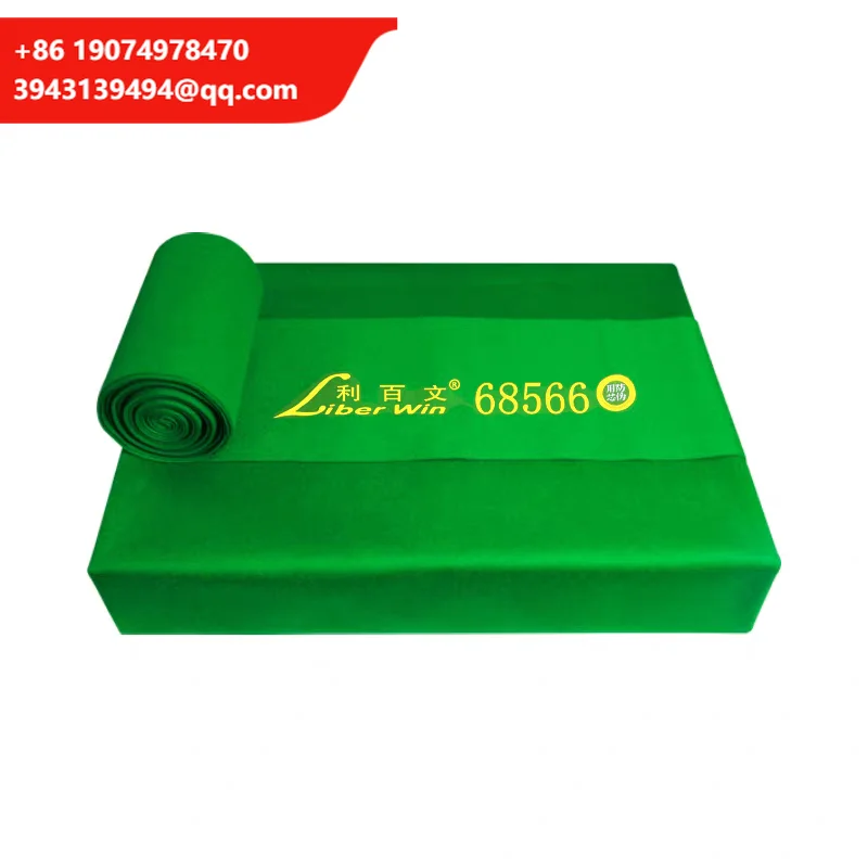 

Премиальный комплект сукна для бильярдного/снукерного стола Liberwin 68566 из шерстяного материала, ширина 195 см (12 футов), с 6 бортиками