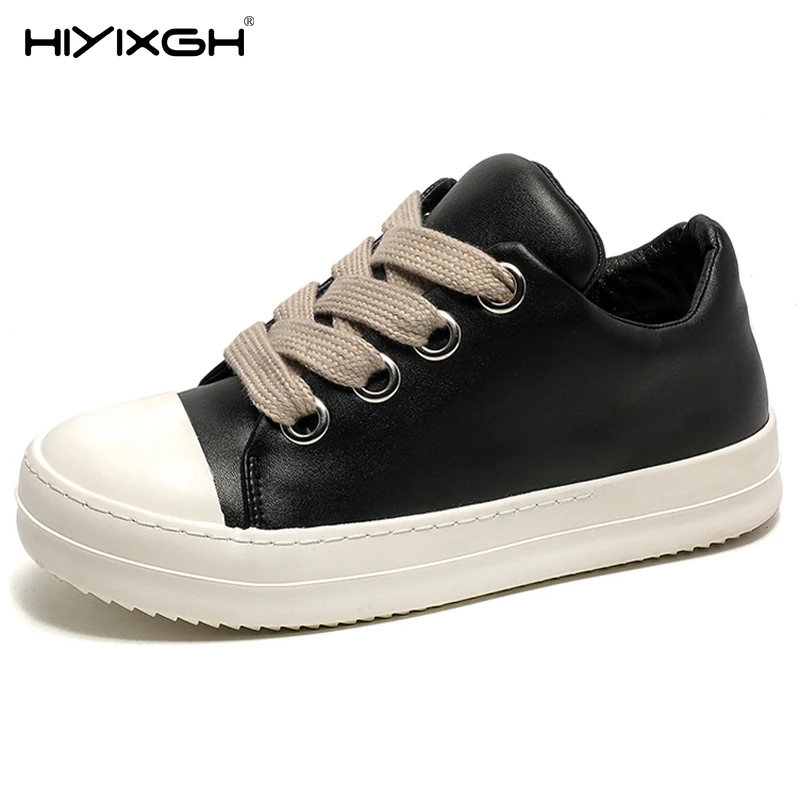 

Мужские кроссовки на шнуровке, новинка 2025, повседневная обувь, легкая модная обувь для скейтборда на нескользящей толстой подошве для мужчин, спорт на открытом воздухе