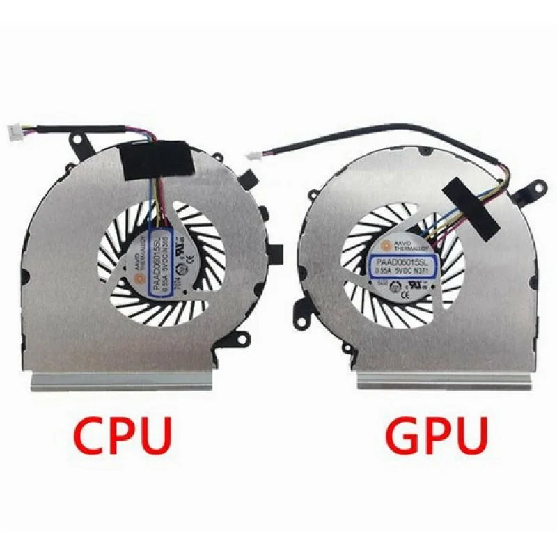 

L вентилятор для процессора и графического процессора, кулер для MSI GE62VR GL62VR GP62VR GL62M PAAD06015SL, 4-контактный