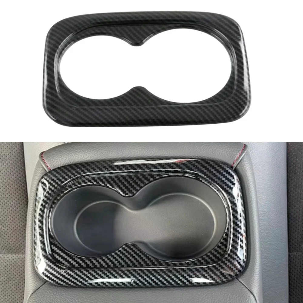 Car Rear Water Cup Frame Trim Cover Armrest Cup Holder Cover for 11Th Generation 2021-2022