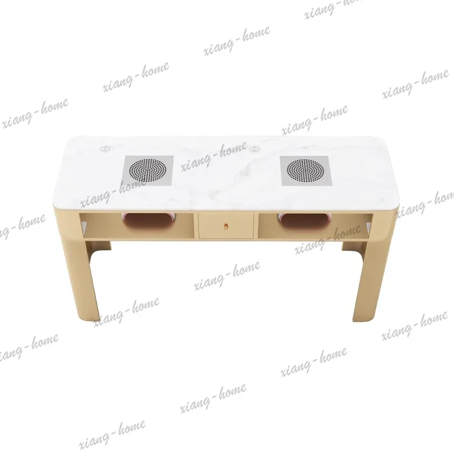 LJY Elegant Subtle Manicure Nail Table Premium Trendy Classic Luxury Manicure Nail Table Nordic Style Mesa Manicura Salon Furnit