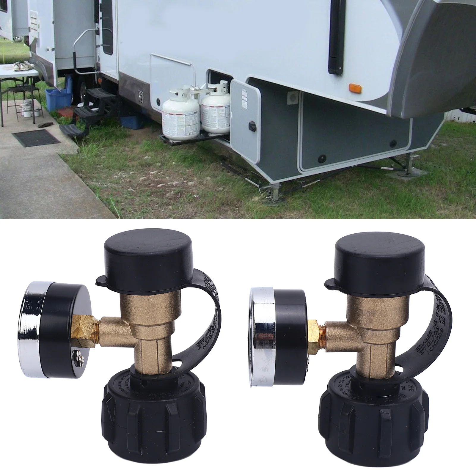 

2 шт. индикатор уровня бензобака, прецизионный измеритель давления газа для бензобака от 5 фунтов до 40 фунтов с подключением QCC1 Type1