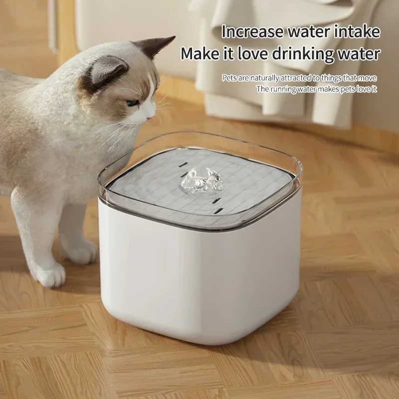 

2025 New 3L Automatic Cats Water Fountain with LED Light USB Electric Mute Pet Cats Drinking Water Dispenser with Filter Cat Dri