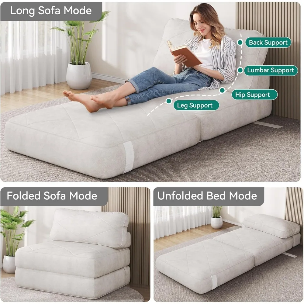 Модернизированный карманный пружинный складной диван-кровать - удобное кресло-спальное кресло-трансформер