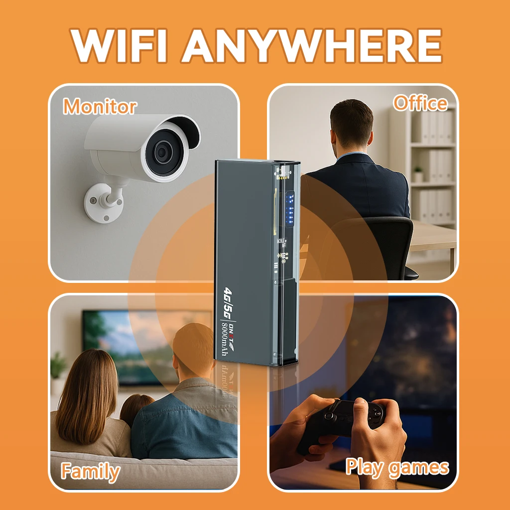 DNXT M27 4G Router Portable LTE WIFI Router powerbank wifi router Dual-band Compatible with EU AS AF