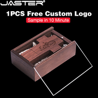 JASTER Custom Logo Memory Stick 128GB Maple Wood USB Flash Drive 64GB Personalized Pen Drive 32GB Creative Gift USB Stick 16GB