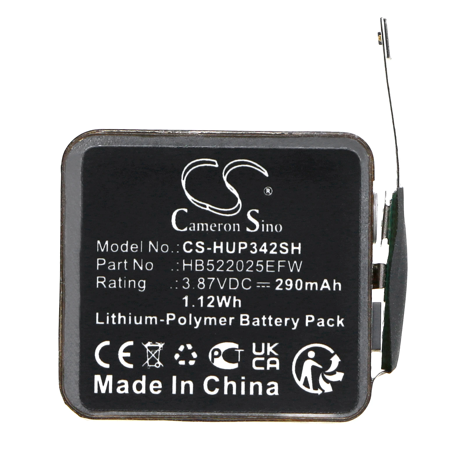 Smartwatch 290mAh Battery for Huawei Watch GT3 42mm Watch GT3 Pro 42mm HB522025EFW