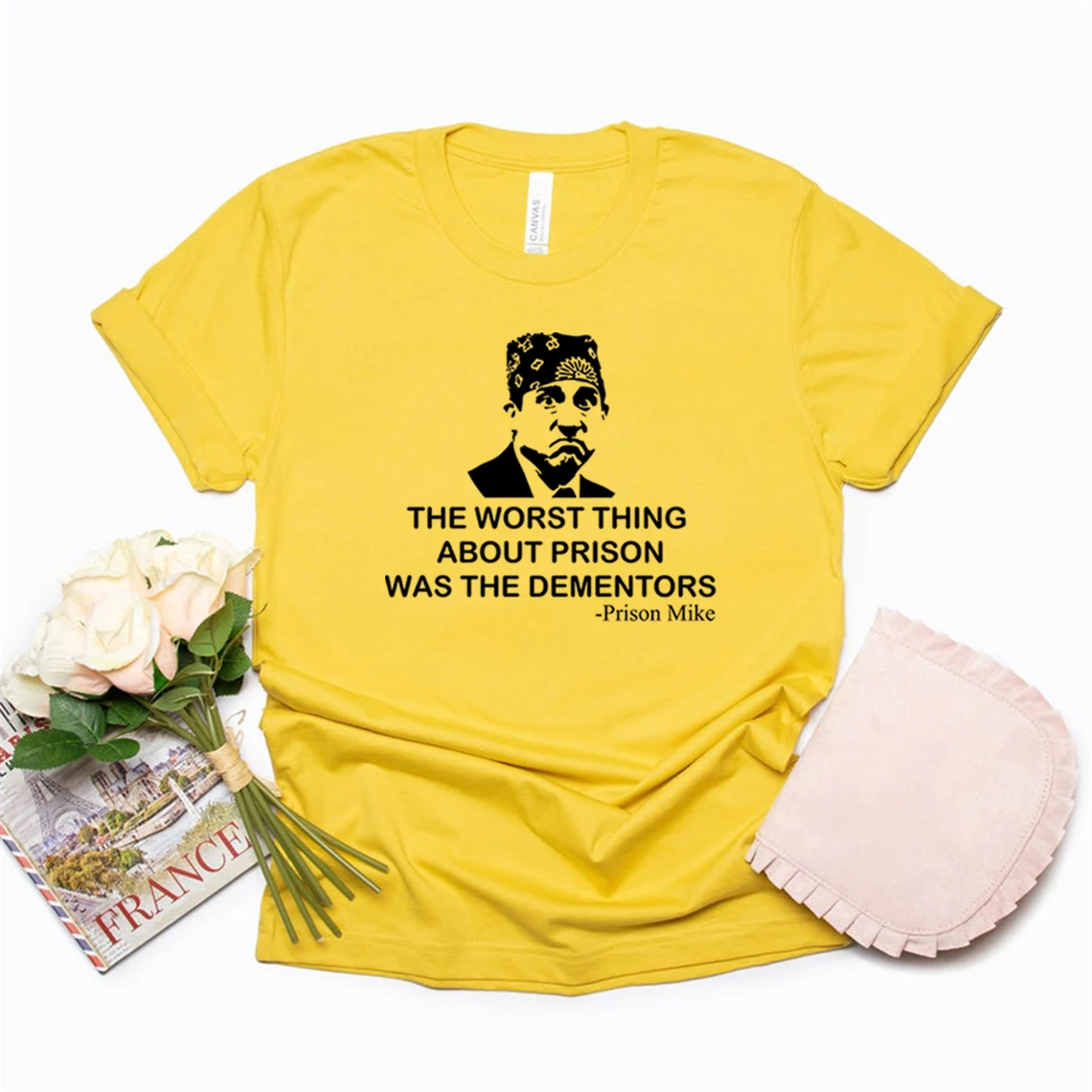 Camisetas divertidas de la Oficina para mujer, Camiseta con estampado de Michael Scott, camisetas informales