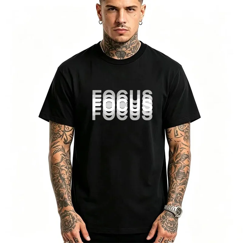 Summer Mens Cotton Blend Casual Sports Loose Cool Fashion Funny Print Round Neck Short Sleeved T