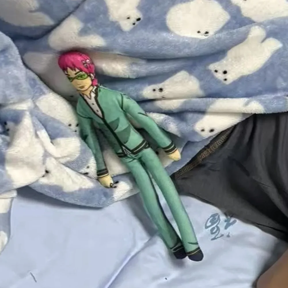 アニメ災難の生活の斉木楠雄コスプレ綿人形スレンダーツイスト可能な形状ルーム装飾抽象モデル