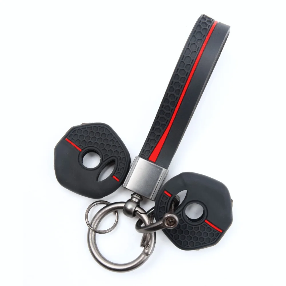 Silicone Car Key Fob Cover For Yamaha YZF R6 YZF R3 YZF R1 YZF R7 with ring wrist strap Premium Protective Scratch Resistant