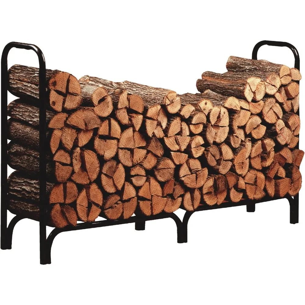 

Panacea 15204 Deluxe Outdoor Log Rack, Black, 8-Feet